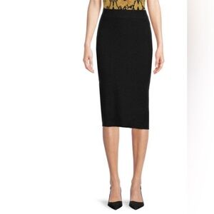 Calvin Klein Classic Black metallic Pencil Skirt xs